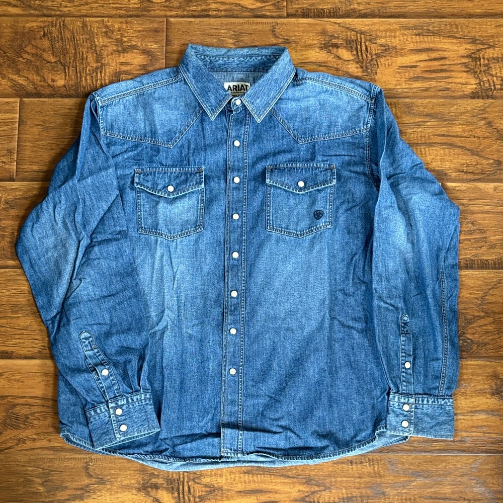 Ariat Blue Denim Western Shirt